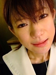 Young maid Aoba Itou sucks a cock